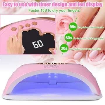UV LED Nail Lamp for Professional Manicures at Home