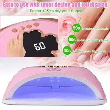 UV LED Nail Lamp for Professional Manicures at Home