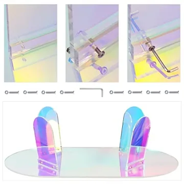 Elegant BotaBay Acrylic Coffee Table with Coasters