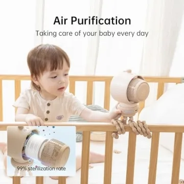 JISULIFE Large Stroller Fan - Powerful & Portable