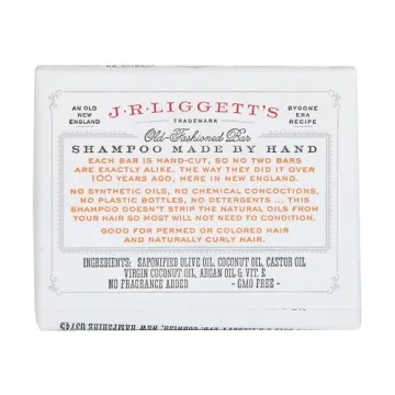 J.R.LIGGETT'S Natural Coconut Argan Shampoo Bar 3.5oz | Vegan