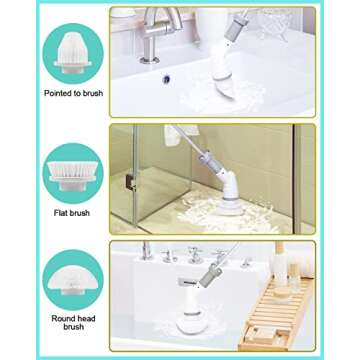 Electric Spin Scrubber for Effortless Home Cleaning Solutions