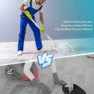 Electric Spin Scrubber for Effortless Home Cleaning Solutions