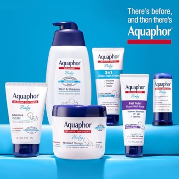 Aquaphor Baby Skincare Essentials Gift Set – 3 Essential Care Products