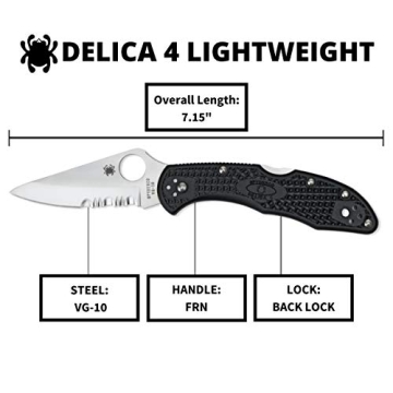 Spyderco Delica 4 Lightweight EDC Knife with VG-10 Blade