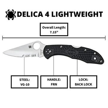 Spyderco Delica 4 Lightweight EDC Knife with VG-10 Blade