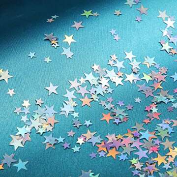HESTYA Star Confetti - Dazzling Metallic Foil for Events