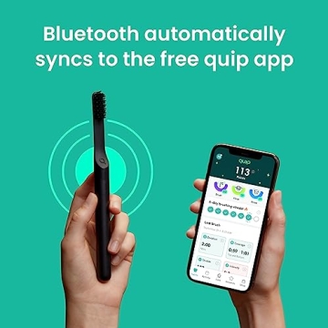 Quip Smart Sonic Toothbrush with Bluetooth & Travel Case