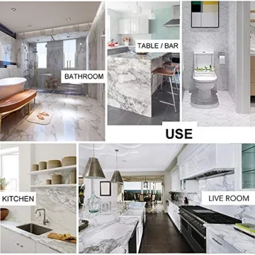 AROIC Marble Contact Paper for Easy Home Decor Transformation