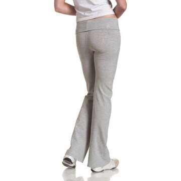 Soffe Juniors Yoga Roll-Top Pant, Oxford, Large