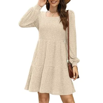 Women’s Off White Cable Knit Sweater Dress - Size S