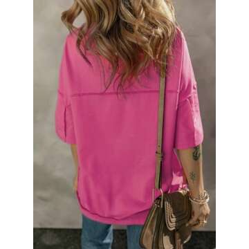 SHEWIN Oversized T-shirt for Women - Soft Comfort Styles