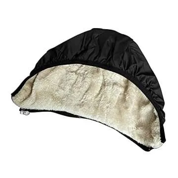 Baby Girls Boys' Winter Fleece Jackets with Hooded Toddler Cotton Dress Warm Lined Coat Outer Clothing (Black, 1-2T)