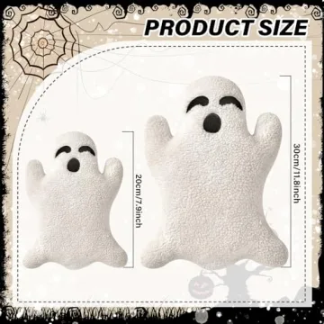 Charming Ghost Pillow Set for Halloween Cheerful Gifts