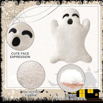 Charming Ghost Pillow Set for Halloween Cheerful Gifts