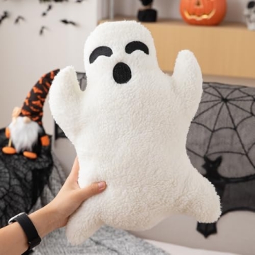Charming Ghost Pillow Set for Halloween Cheerful Gifts