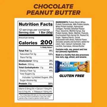 Pure Protein High Protein Bars, Low Sugar, Gluten Free