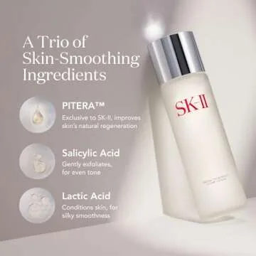 SK-II Facial Treatment Clear Lotion - Hydrating Face Toner with AHAs to Exfoliate & Visibly Improve Texture - Gentle Facial Toner Made with Salicylic & Lactic Acid for a More Even Skin Tone (5.4 oz)