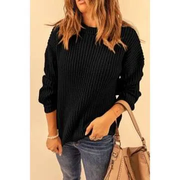 PRETTYGARDEN Women's Fashion Sweater Long Sleeve Casual Ribbed Knit Winter Clothes Pullover Sweaters...