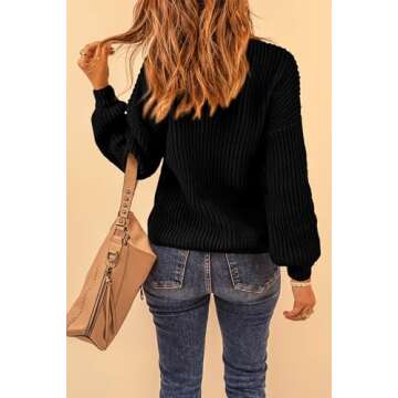 Fashionable Long Sleeve Casual Knit Winter Sweater for Women
