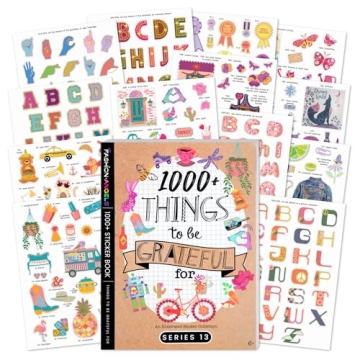 Fashion Angels Gratefulness Sticker Book - 1000+ Sticker Options for Creativity and Joy!