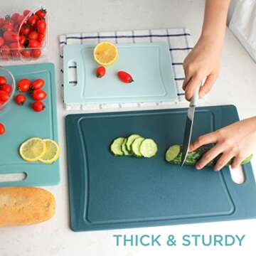 Non-Slip Cutting Board Set - Stylish Kitchen Essential Surfacing