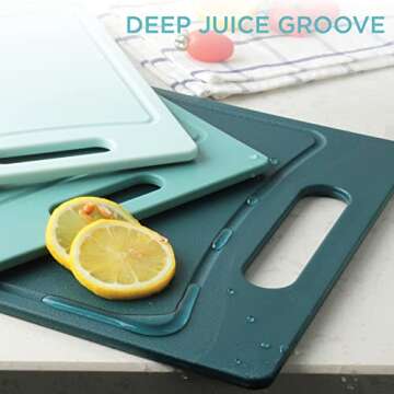 Non-Slip Cutting Board Set - Stylish Kitchen Essential Surfacing