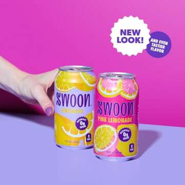 Swoon Sugar Free Classic & Pink Lemonade - Low Carb, Low-Calorie, Paleo-friendly & Gluten-free Keto ...