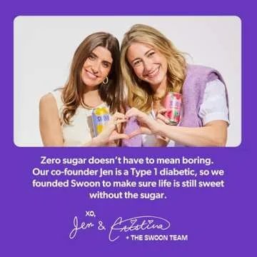 Swoon Sugar Free Classic & Pink Lemonade - Low Carb, Low-Calorie, Paleo-friendly & Gluten-free Keto drink - Made with 100% Natural Lemon Juice Concentrate - 12 Fl oz (Pack of 12)