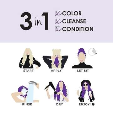 Keracolor Clenditioner PURPLE - Semi Permanent Hair Color Conditioner