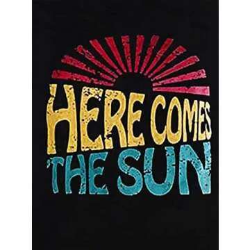 Here Comes The Sun Tank Shirt for Women | Summer Graphic Tee