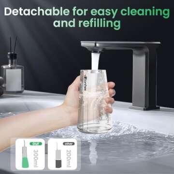 Rionhex Water Dental Flosser Teeth Pick: 4 Modes Cordless Oral Irrigator 300ML Tank USB-C Rechargeable Water Teeth Cleaner IPX7 Waterproof Flossing Cleaning Picks for Home Travel