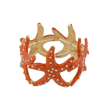 Alilang Starfish Bracelet with Crystals for Beach Lovers
