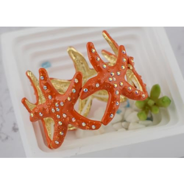 Alilang Starfish Bracelet with Crystals for Beach Lovers