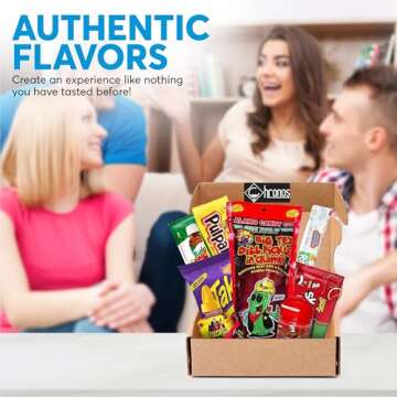 Chamoy Pickle Kit by CHRONOS 9 Piece Kit includes Alamo Big Tex Chamoy pickle, Skwinkles Watermelon Flavor, Lucas Gusano (tamarind), Lucas Polvos (chamoy), Tajin Packet, Fruit Roll Up, Tamarind Pulp Candy, Takis Fuego and Chronos Magnet