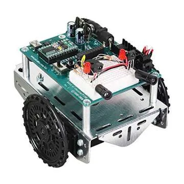 Parallax-28832 Programmable Boe-Bot Robot Kit - USB Version (non-solder) by Parallax