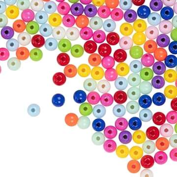 2000Pcs Bubble Beads for Bracelets Making - Assorted Beads for Jewelry Making Supplies Plastic Beads for Hair Beads For Braids - Colorful Beads Charms for Jewelry Making Kits for Adults Women(0.24 In)