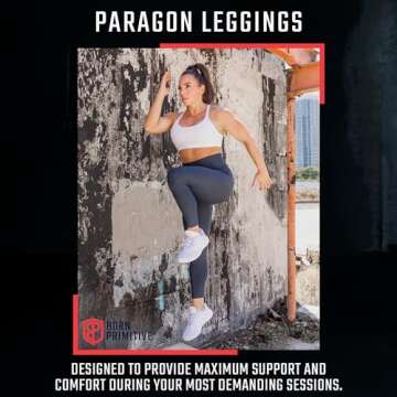 Born Primitive Paragon High-Waisted Workout Leggings for Women - Form-Fitting Athletic Yoga Pants & ...