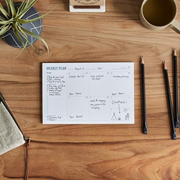 Two Tumbleweeds Weekly Planner Pad - Perfect Daily Organizer