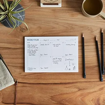 Two Tumbleweeds Weekly Planner Pad - Perfect Daily Organizer