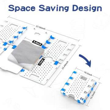 BoxLegend Shirt Folding Board Easy to Fold Clothes Folding Board Sturdiness Clothes Folder Durability T Shirt Folder Board Wrinkle Free Shirt Folding Board Adult V4