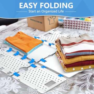BoxLegend Shirt Folding Board Easy to Fold Clothes Folding Board Sturdiness Clothes Folder Durability T Shirt Folder Board Wrinkle Free Shirt Folding Board Adult V4