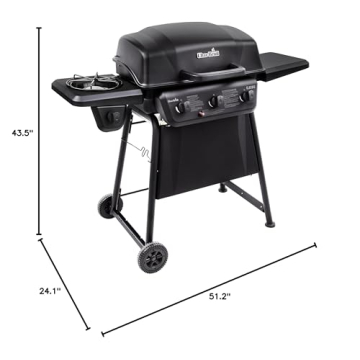 Char-Broil Classic 360 3-Burner Gas Grill with Side Burner