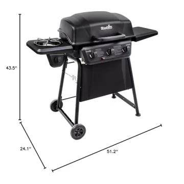 Char-Broil Classic 360 3-Burner Gas Grill with Side Burner