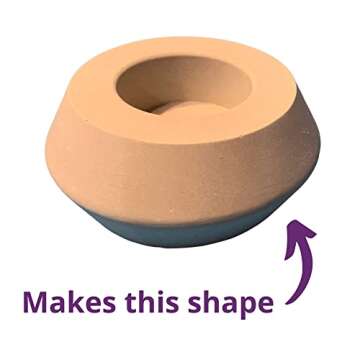 Tea Light Candle Holder Silicone Mold - by Happy Dotting Company - Angular Shape - Tealight Molds fo...