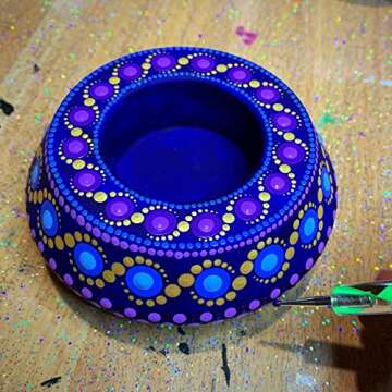 Tea Light Candle Holder Silicone Mold - by Happy Dotting Company - Angular Shape - Tealight Molds for Cement or Gypsum Casting – Dotting Mandala Art DIY & Creative Projects