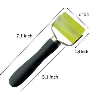 Xtozon Rubber Seam Roller Car Sound Deadener Noise Filter Application, Sound Heat Insulation Mat Wallpaper Application, Wallpaper Roller for Auto Car Audio Sound Deadening Application