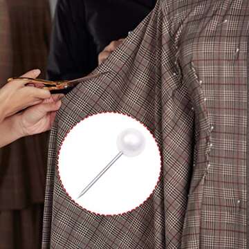 Tupalizy 100PCS Faux Pearl Head Sewing Pins