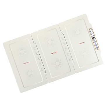 Food Warming Tray - Folding Food Warmer Plate with Constant Temperature Heating (3 Pieces, Detachabl...