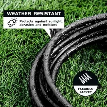 HONDERSON 30FT Outdoor Extension Cord - Safe for Christmas Lights